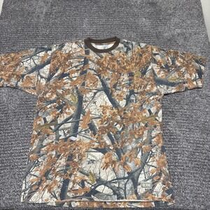 Berne Mens T Shirt L Camo Pocket Earthplant Evasion Cotton Short Sleeve